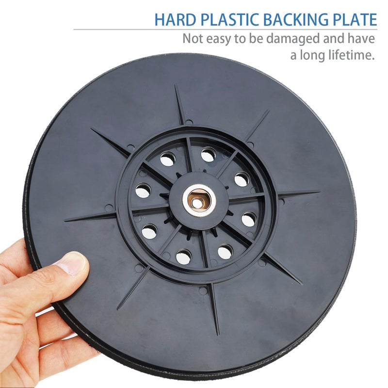 HTOOLPRO 9 Inch Drywall Sanding Pad for Drywall Sander, 8 Holes for Dust Pickup, Replacement Backing Pad Used with Hook and Loop Grinding Polishing Sanding Disc - Image 2